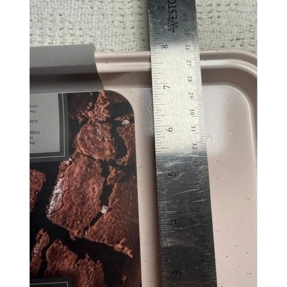Master Class Brownie Pan 13 Inch Non Stick Heavy Gauge Steel‎ Pink Speckle